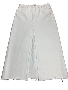 Madewell Womens Denim A-Line Maxi Skirt Canvas Wash Size 29